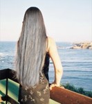 long grey hair